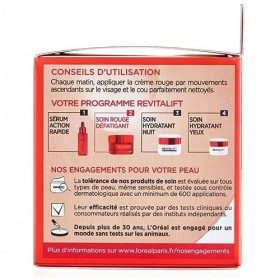 DERMO EXPERTISE - Crème Soin Jour Revitalift Ginseng Glow - Hydratation Intense - Pot 50Ml - Lot De 2