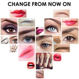 Kit de tatouage Microblading avec Peau de pratique, ensemble complet de tatouage de sourcils semi-permanent, tatouage de lèvr