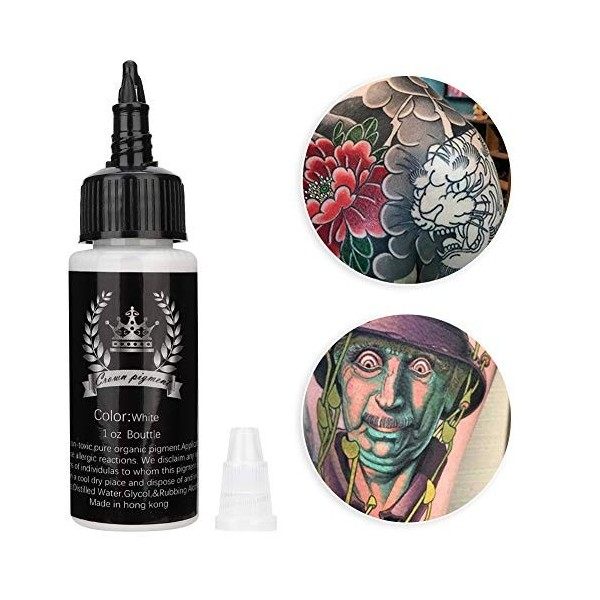 Encre pigmentée pour tatouage semi-permanent, texture lisse et durable, aucun encre pour le tatouage à la décoloration ne con