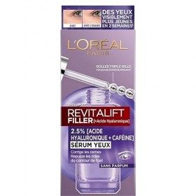 DERMO EXPERTISE - Dermo Revitalift Yeux Filler Serum, Sérum pour les yeux en bouteille de 20ml, Effet Comblant Instantané - H
