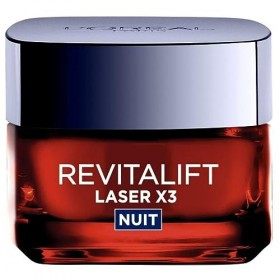 DERMO EXPERTISE Dermo Revitalift Laser X3 - Crème Anti-Âge Nuit de 50Ml pour Soins Visage Professionnels - Effet Rajeunissant