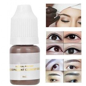 Encre de Tatouage pour Sourcils de 8 Ml, Pigment de Tatouage Semi-permanent pour Toutes les Procédures de Maquillage Permanen