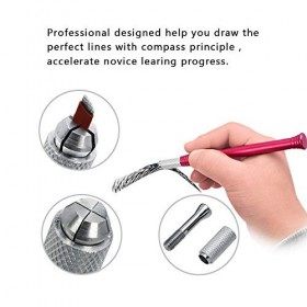 ATOMUS Kit de microblading pour stylo de tatouage manuel pour sourcils et aiguilles de microblading 7 broches 12 broches 14 b