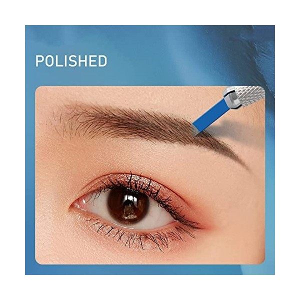 50pcs Aiguilles Microblading, Maquillage Sourcil Shader Aiguille De Tatouage Lame 0.2mm Accessoires Lames Darc De Broderie J