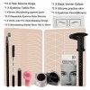 Microblading Sourcil Kit -37 pièces pour Débutants et Maîtres avec des Nano Lames Pigmentées de Microblading U 18 peau de Pra