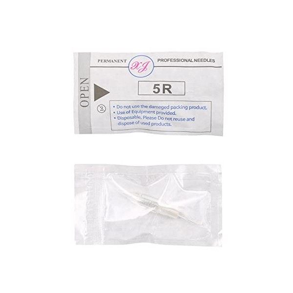 Pinkiou Aiguilles de microblading daiguilles de tatouage de 5F pour la machine de tatouage de sourcil paquet de 10 