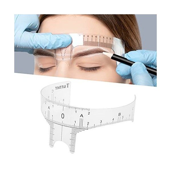 Voluxe Règle de sourcil, accessoire de microblading règle de microblading outil de mesure des sourcils pour le maquillage Nez