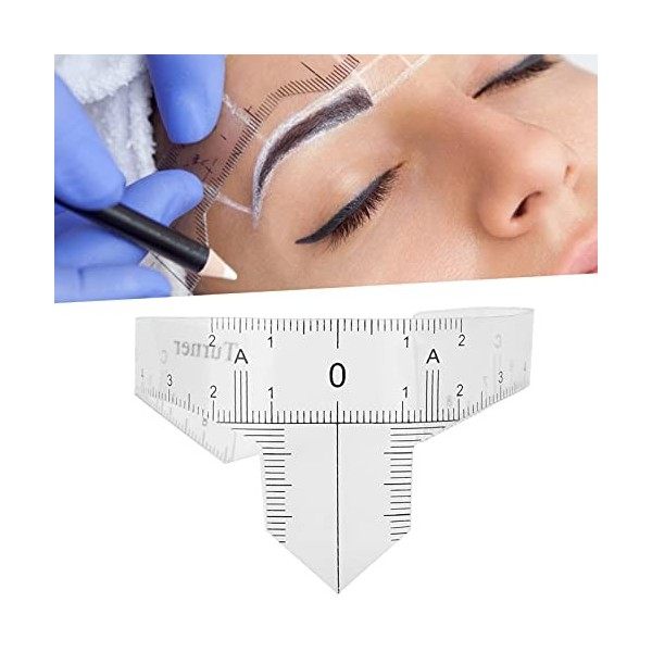 Voluxe Règle de sourcil, accessoire de microblading règle de microblading outil de mesure des sourcils pour le maquillage Nez