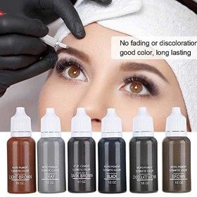 6 Pièces Encre Microblading Encre de Tatouage Semi Permanente Sourcil Lèvre Eye Liner Beauté Maquillage Tatouage Pigment Ense