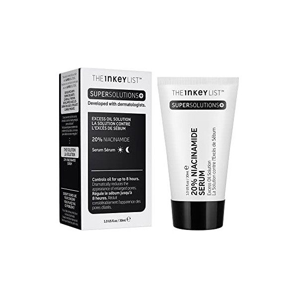 The Inkey List | Niacinamide 20% Serum | Supersolutions | 30ml Crème Jour et Nuit