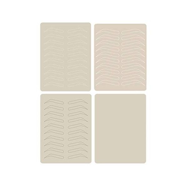 Healifty 4 Feuilles de Peau de Maquillage Permanent de La Peau de Latex de Maquillage pour Les Fournitures de Microblading de