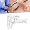 Règle à sourcils, règle de microblading 3 types de règle à sourcils pour magasin de tatouage professionnel à usage domestique