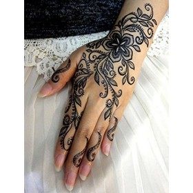 2 PLANCHES DE TATOUAGES TEMPORAIRE DENTELLE NOIRE + 1 OFFERTE. 3 AU TOTAL