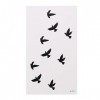 Planche de Tatouage Temporaire - Stickers Oiseaux/Oiseaux Noir