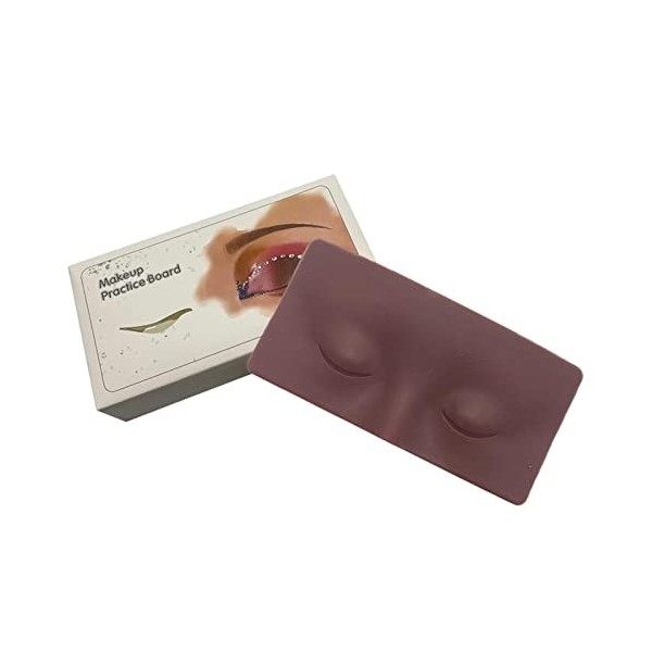 Dificato Planche de maquillage en silicone pour le visage et les yeux | Planche de pratique du maquillage naturel | Tampon en