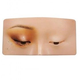 Silicone Visage Yeux Maquillage Planche dExercice Réaliste Et Réutilisable Maquillage Pratique Entraînement De Peinture Visa