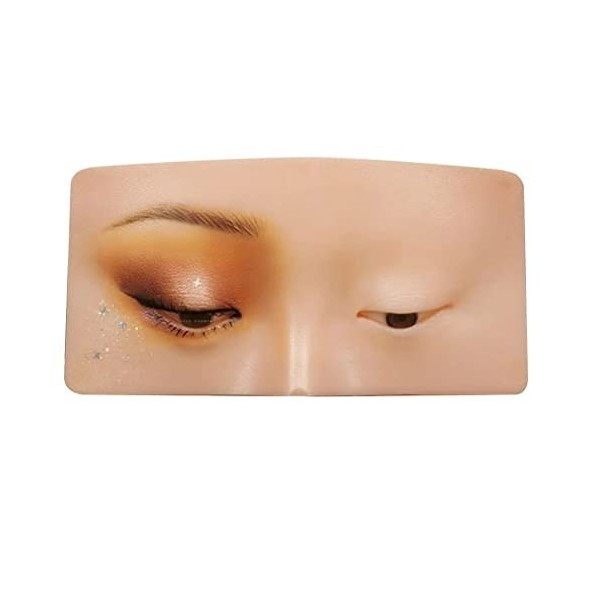 Silicone Visage Yeux Maquillage Planche dExercice Réaliste Et Réutilisable Maquillage Pratique Entraînement De Peinture Visa