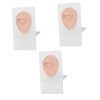 minkissy 3Pcs Kits De Maquillage Kit De Piercings Diorama Modèle Pour Les Yeux Planche De Pratique De Maquillage En Silicone 