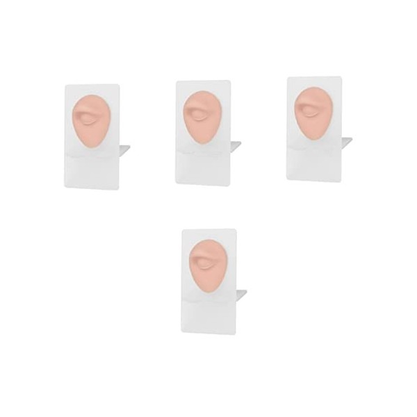 minkissy 3Pcs Kits De Maquillage Kit De Piercings Diorama Modèle Pour Les Yeux Planche De Pratique De Maquillage En Silicone 