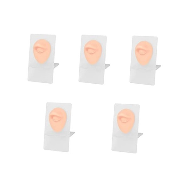 minkissy 3Pcs Kits De Maquillage Kit De Piercings Diorama Modèle Pour Les Yeux Planche De Pratique De Maquillage En Silicone 