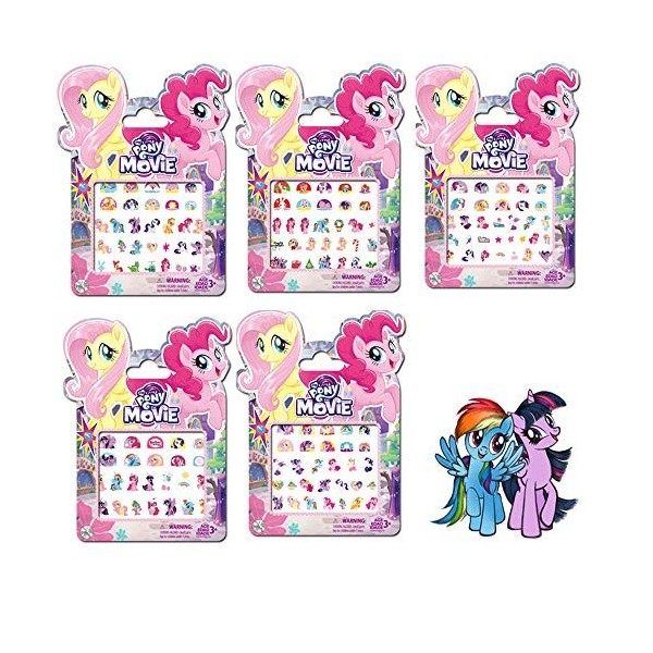 BJ-SHOP Autocollants à Ongles Licorne Stickers Ongles Licorne 5 Feuilles 160 Pièces Fête danniversaire Fournitures Cadeau po