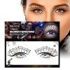 Onlynery Autocollants de Visage daraignée | Autocollants de Maquillage Halloween Spider Web Spooky Decal,Autocollants de Vis