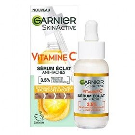 Garnier SkinActive - Sérum Anti-Taches Brunes - Soin Visage Enrichi en Vitamine C, Acide Salicylique et Niacinamide - Pour To...