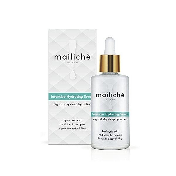 MAILICHÈ sérum visage 60ml avec acide hyaluronique, vitamine A-B5-C-E, active lifting. Hydratant, hydro-restructurant, antiox...