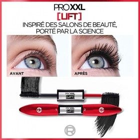 LOréal Paris - Mascara Pro XXL Lift - Effet Réhaussement de Cils Professionnel - Technologie Double Brosse - Longue Tenue - 