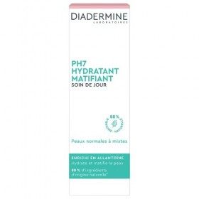 Diadermine - Crème de Jour Visage PH7 - Soin de Jour Hydratant Matifiant - Peau normales à mixtes - 88% dingrédients dorigi C...