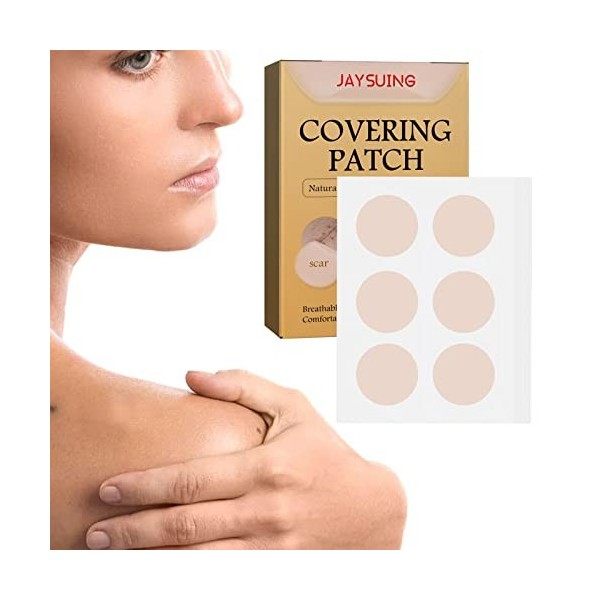 YUANXING Autocollants de Couverture de Boutons | Skin Flaw Conceal Sticker Invisible,Scar Cover Up Sticker Ultra-Mince Patch 
