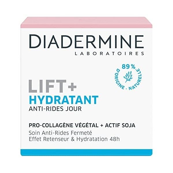 Diadermine - Routine Lift+ Hydratante et Nourrissante - Crème Jour Visage Anti-Rides Hydratante + Crème de Nuit Visage Anti-R...