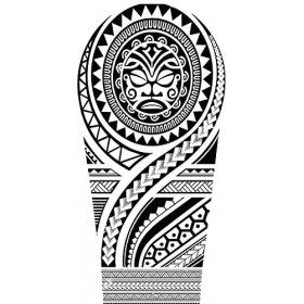 Beyond Lot de 10 feuilles de tatouages tribaux Maori pour homme