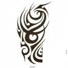 Tatouage Temporaire MAORI Homme Noir Épaule Tatouage Éphémère MAORI - AVASTORE