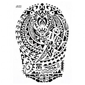 Tribal Tattoo Noir temporaire Arm Bras tatouage autocollants j522