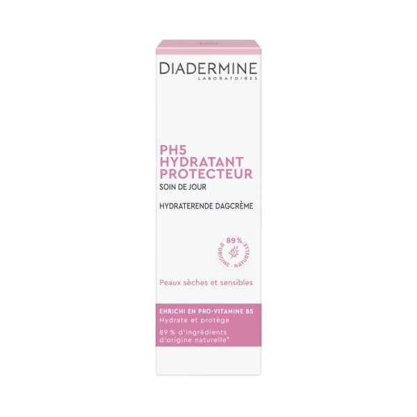 Diadermine - PH5 Soin de Jour Visage Hydratant Protecteur - Soin du Visage - Enrichi en Pro-Vitamine B5 - Nourrit intensément...