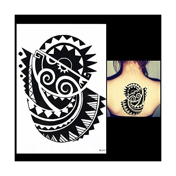 Beyond Tatouages tribaux Maori Design-Lot de 4 feuilles de tatouages HB-Pour homme