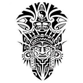 Tribal Tattoo Noir temporaire Arm Bras tatouage autocollants j519