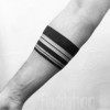 Bracelet tatouage pour homme - Tatouage - Pour le bras - Autocollant - Faux tatouage - P59