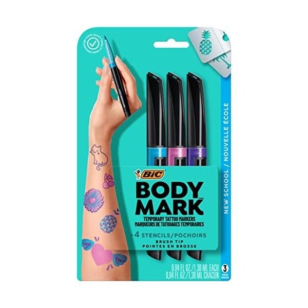 BIC BodyMark Marqueur de tatouage temporaire Tatouage
