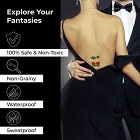 40+ Tatouages ​​Temporaires Sexy Coquines Tatouages Temporaires Pour Femme Mesdames Hommes - Plaisir Adulte Pour Avant-Bras P