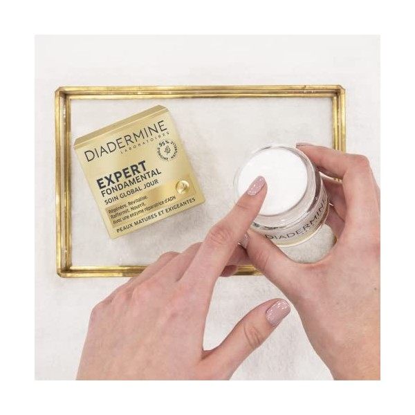 Diadermine Expert Fondamental Crème de Jour Visage, Anti-âge, 50ml Crème Jour et Nuit