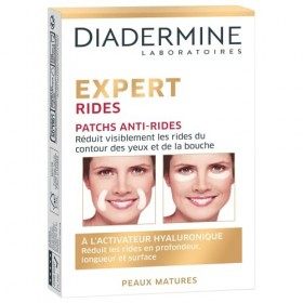 Diadermine - Patchs Anti-Rides Visage - Contour des Yeux et de la Bouche - Expert Rides 3D - Peaux Matures - Réduit les rides