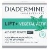 Diadermine - Lift+ Végétal Actif - Crème Visage de Nuit - Soin Anti-Rides Fermeté - Acide Hyaluronique Végétal et Actifs Bota