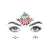 Bijou de visage à strass autocollant - pour festivals de musique, Coachella CBL23-noir 