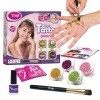 Tytoo Kit de Tatouage à Paillettes Glamorous pour Filles, avec 35 modèles Inclus. Hypoallergénique, Durable Jusqu’à 18 Jours