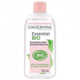 Diadermine - Essentiel Bio - Eau Micellaire Rafraîchissante - Nettoyant Visage - Enrichie en Prébiotiques dOrigine Naturelle ...