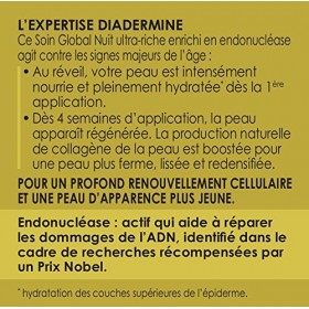 Diadermine - Expert Fondamental - Crème de Nuit Visage - Anti-âge - Peaux Matures et Exigeantes - Régénère, Revitalise, Raffe...