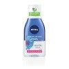 NIVEA Démaquillant Yeux Double Action au Bleuet 1 x 125 ml , nettoyant visage enrichi en eau purifiée, soin visage femme pou