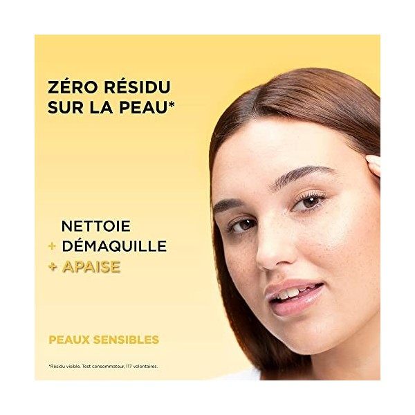 Garnier - SkinActive - Solution Micellaire Biphase Tout en Un - Tous Types de Peaux Même Sensibles - Format 400 ml